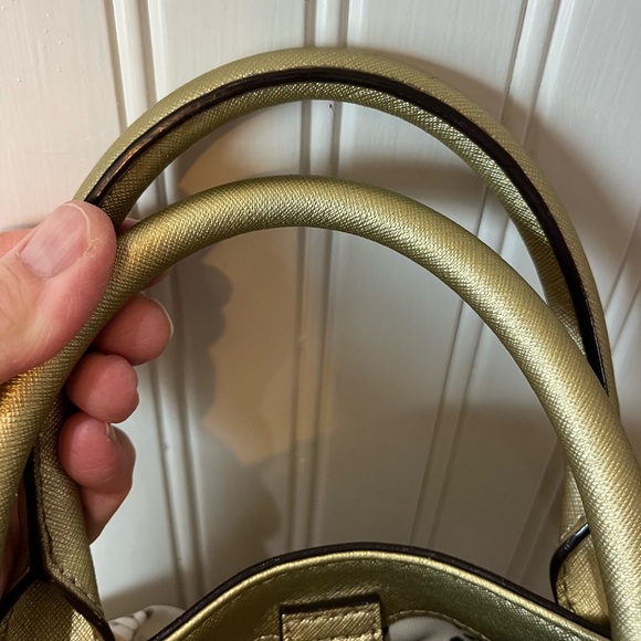 Kate Spade Cove Street Gold Metallic Satchel - Picture 11 of 14